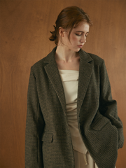 【9/24 OPEN】Checked tailored jacket
