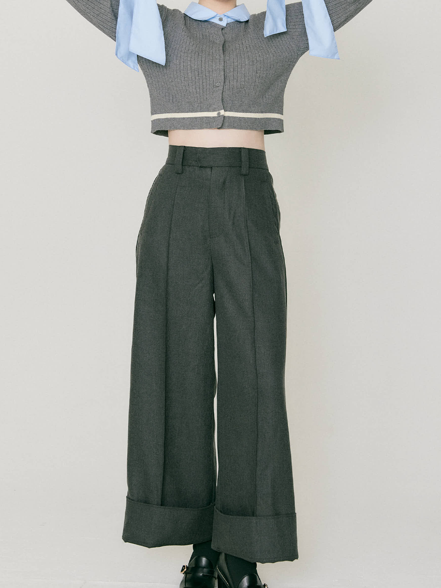 2Way ribbon wide pants