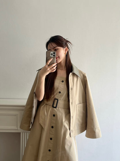 Bare top trench dress