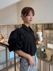 【4/23 OPEN】Whip cream sleeves shirt