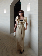 【7/23 OPEN】Vneck frill all in one（チューブトップ付き）