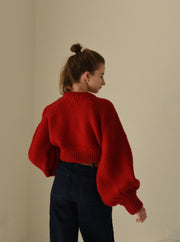 volume sleeve short knit