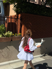 balloon blouse dress