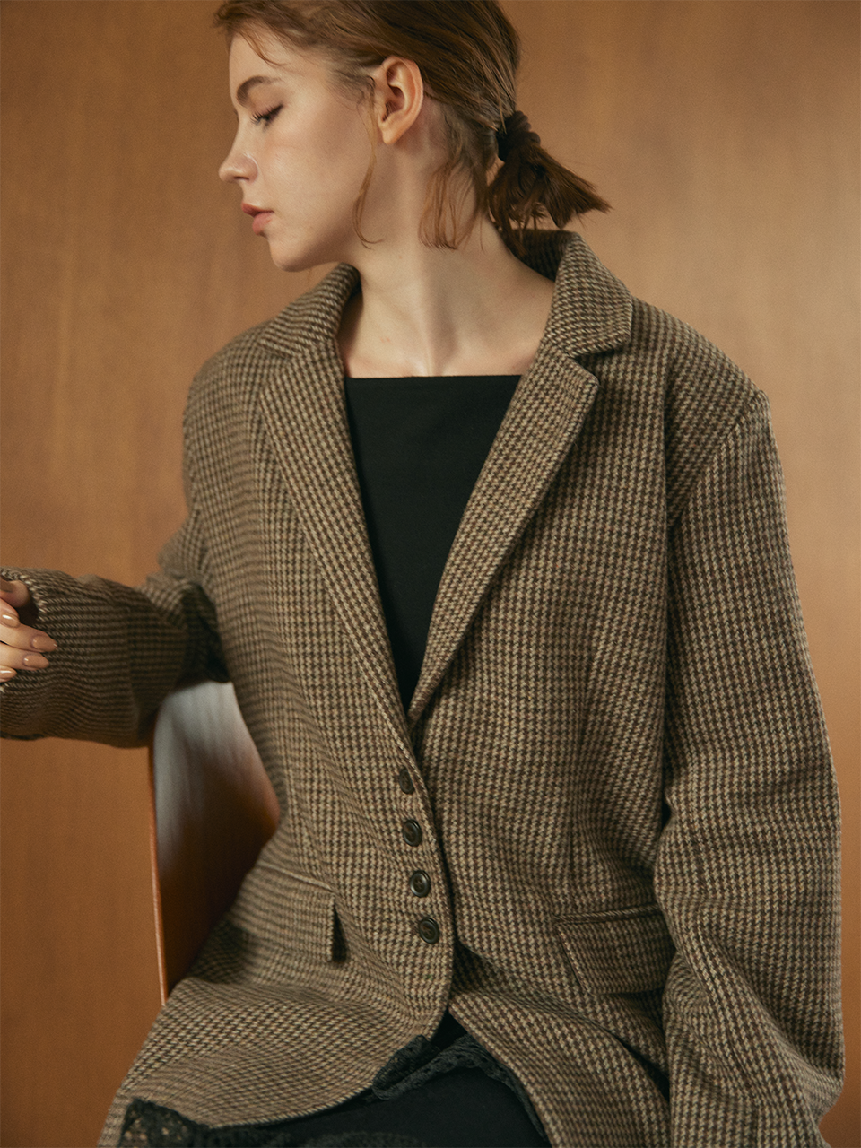 【9/24 OPEN】Checked tailored jacket