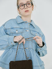 【2/19 OPEN】Chérie peplum denim jacket