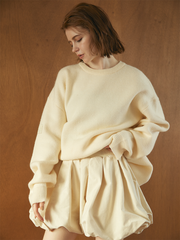 【10/8 OPEN】Suede balloon volume skirt