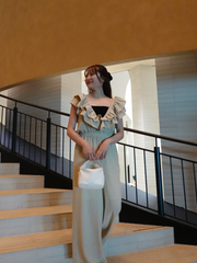 【7/23 OPEN】Vneck frill all in one（チューブトップ付き）