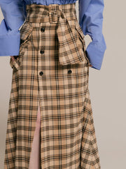Slit trench skirt