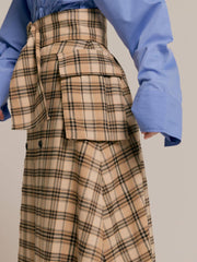 Slit trench skirt