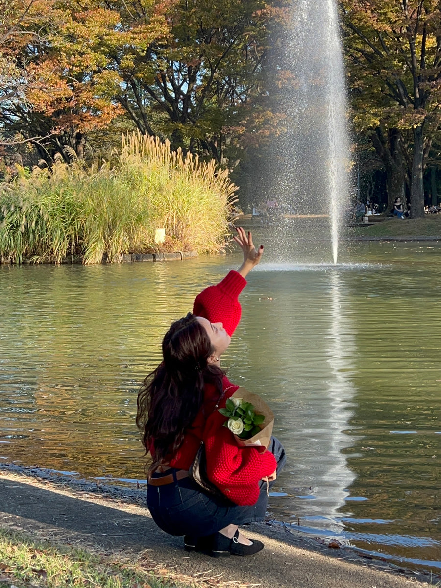 volume sleeve short knit