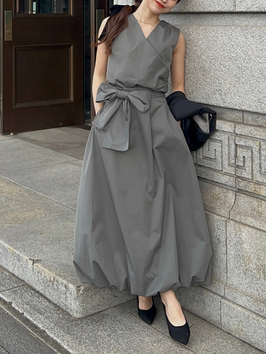 taffeta cache coeur blouse