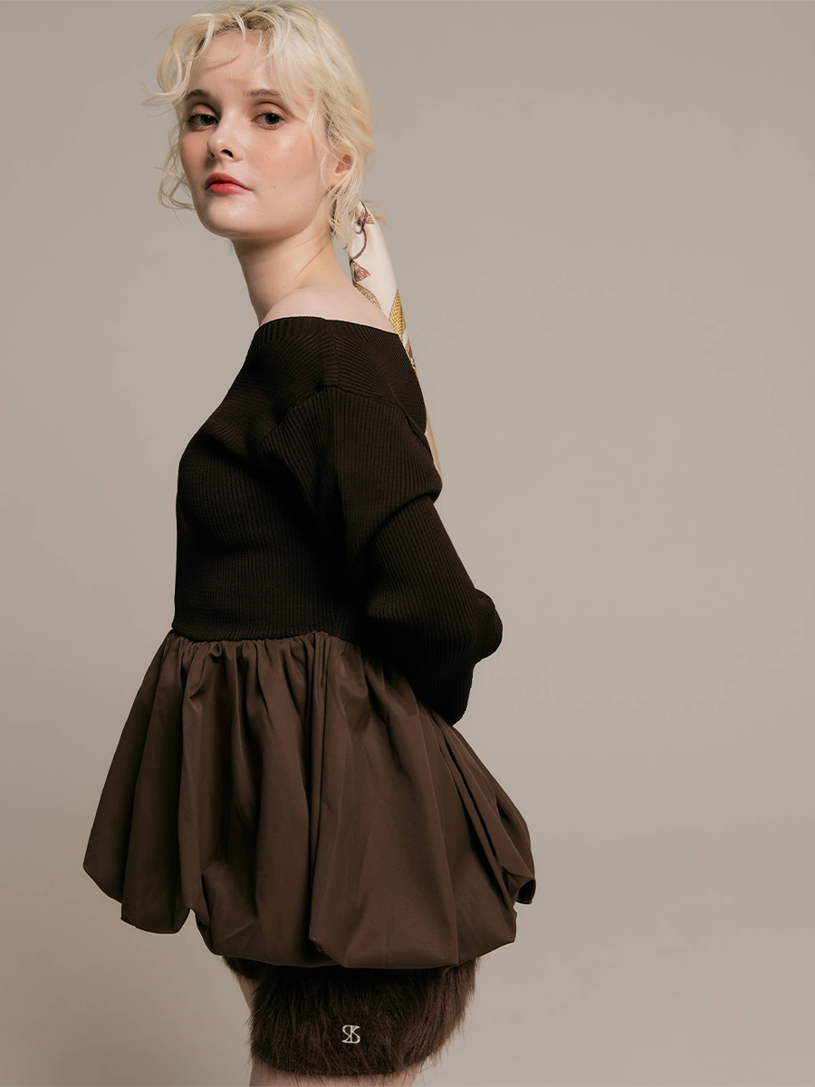 2way peplum balloon tops