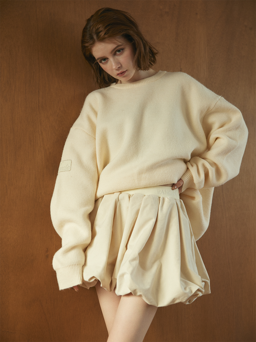 【10/8 OPEN】Suede balloon volume skirt
