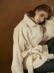 【10/22 OPEN】Shaggy belted box coat