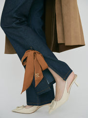 【3/5 OPEN】Ashimore ribbon denim pants