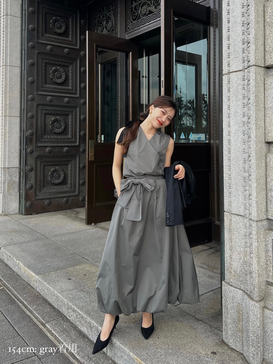 taffeta cache coeur blouse