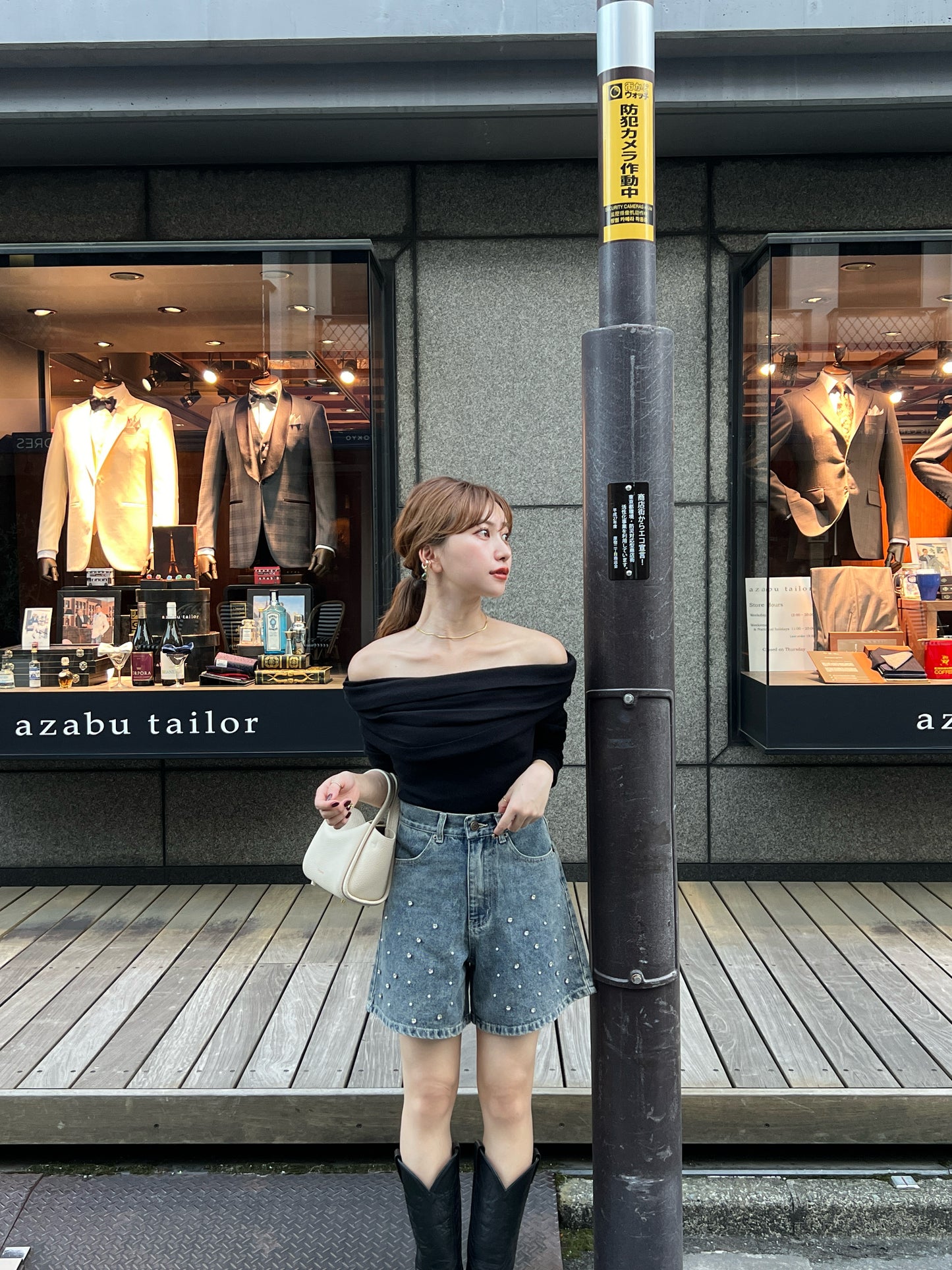 【SELECT】off shoulder libknit