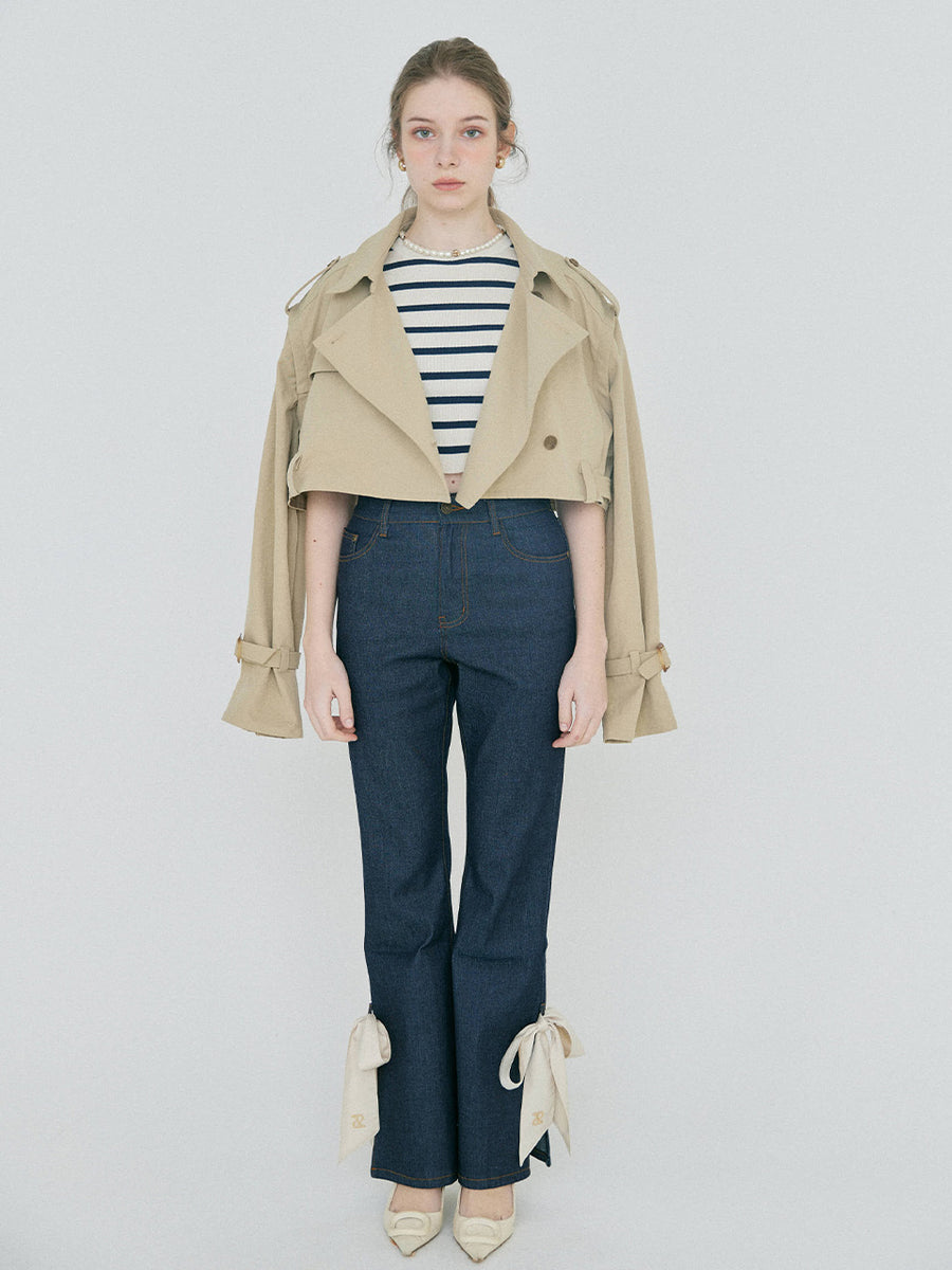 【3/5 OPEN】Ashimore ribbon denim pants