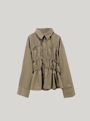 【9/25 19:00~】Shirring wide sleeve shirt