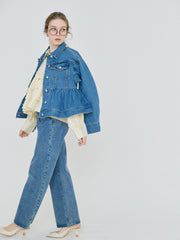 【2/19 OPEN】Chérie peplum denim jacket