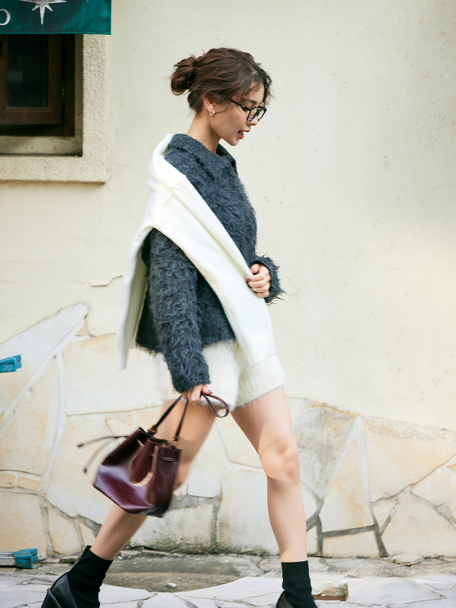 【11/27 OPEN】Fuzzy knit cardigan