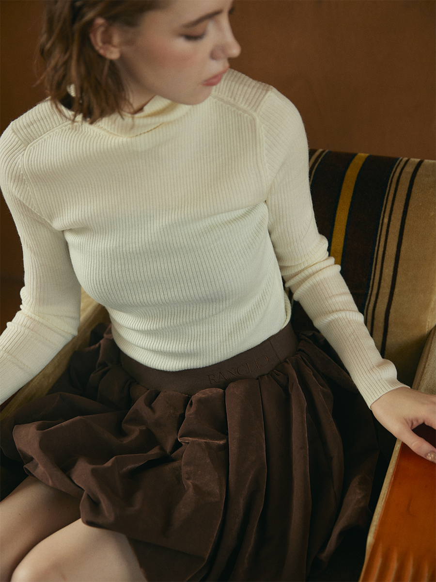 【10/8 OPEN】Suede balloon volume skirt