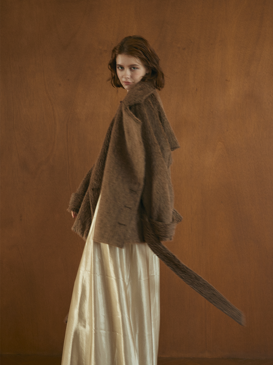 【10/22 OPEN】Shaggy belted box coat