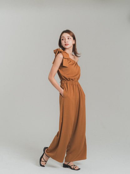 【SET/即納】one shoulder rompers