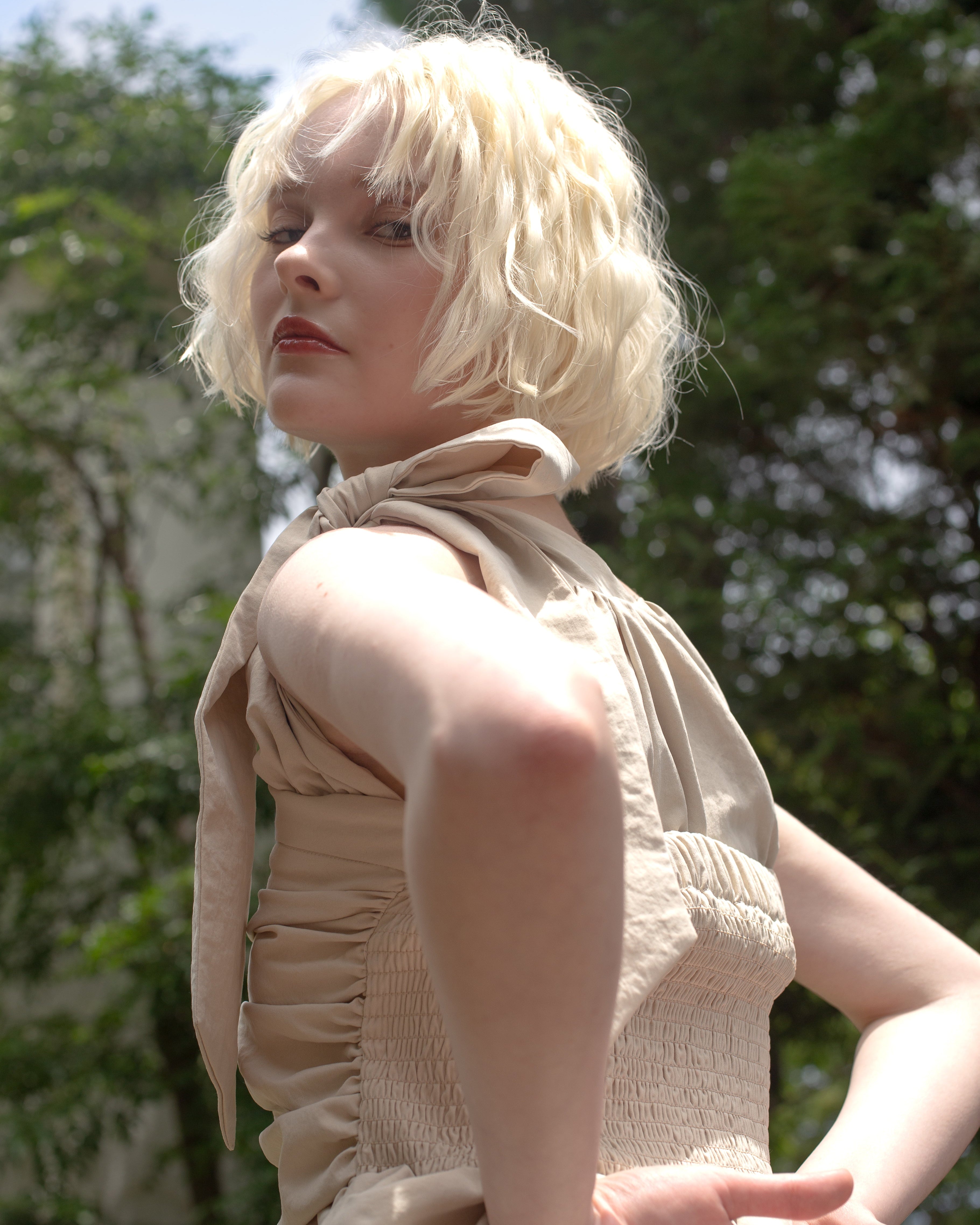 2way ribbon peplum top – RANCLIC