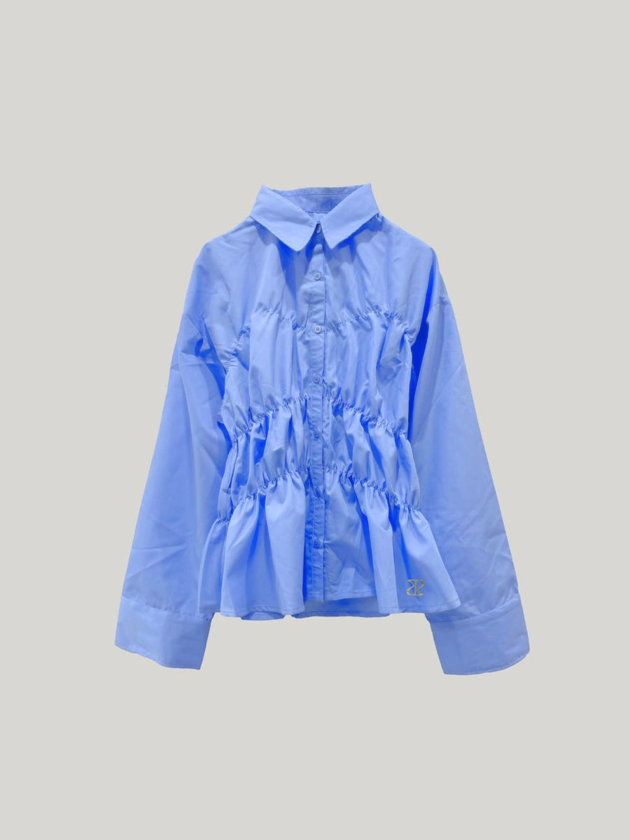 【9/25 19:00~】Shirring wide sleeve shirt