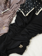 【6/18 OPEN】dot scarf drape swimsuit