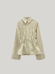 【9/25 19:00~】Shirring wide sleeve shirt