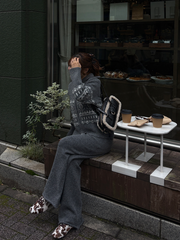 【11/5OPEN】Nordic zip knit set up