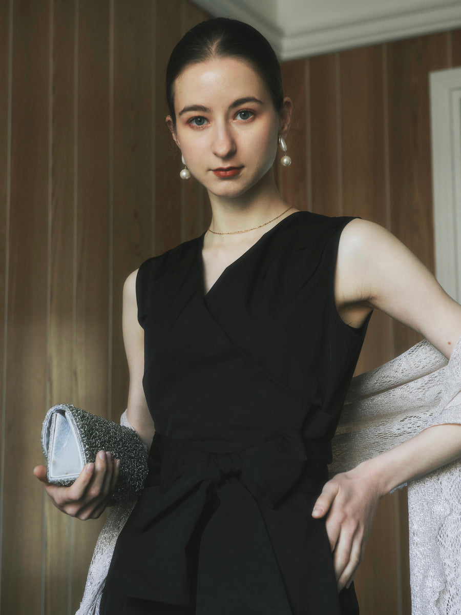 taffeta cache coeur blouse