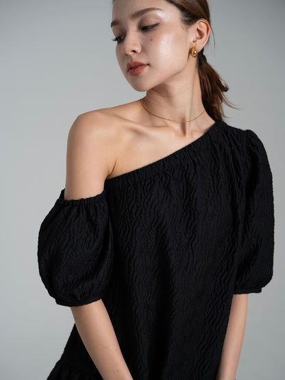 【SET】one shoulder mini dress