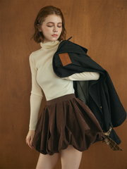 【10/8 OPEN】Suede balloon volume skirt