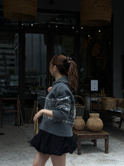 【11/5OPEN】Nordic zip knit set up
