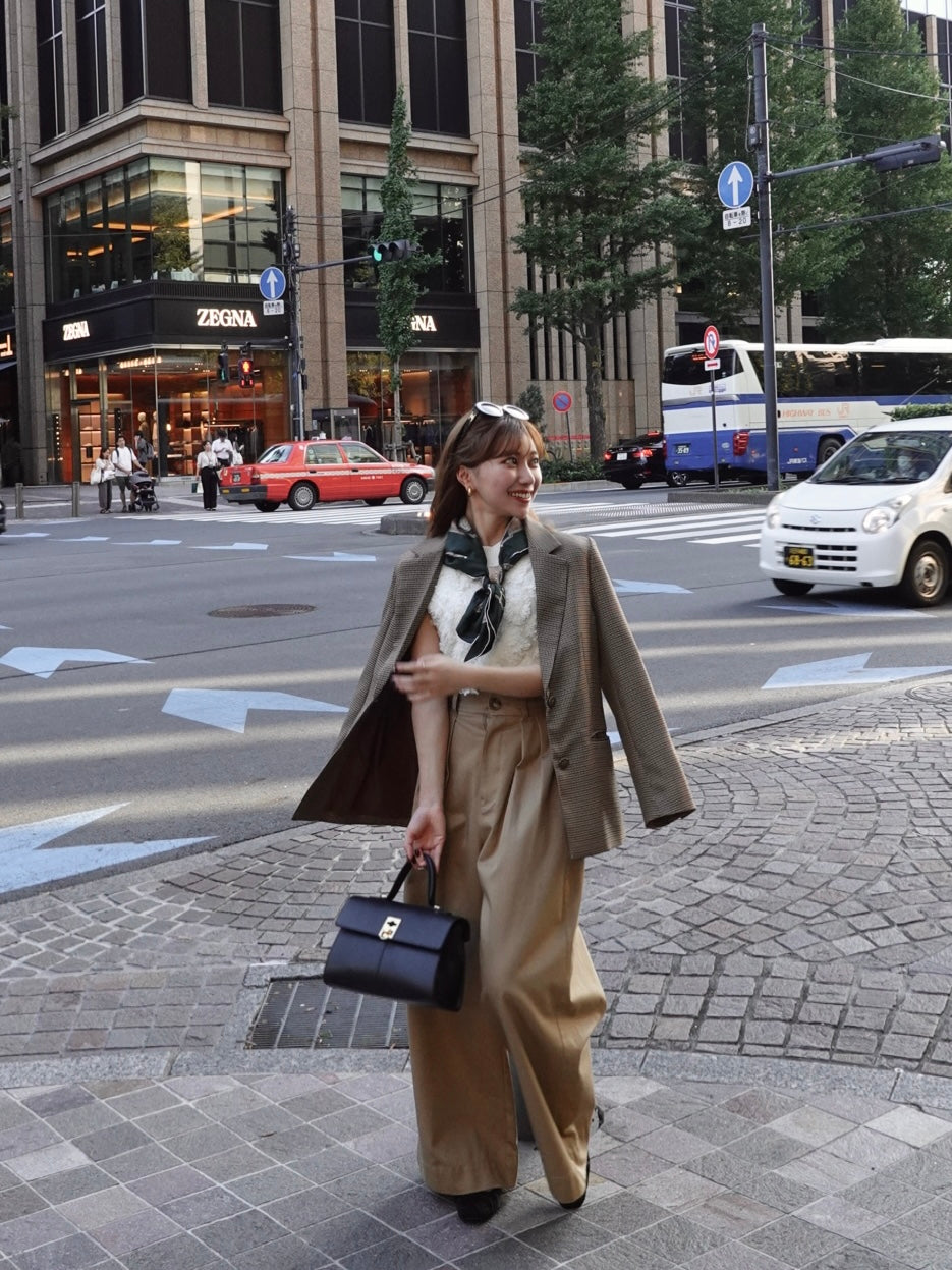 single-breasted ribbon blazer