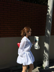 balloon blouse dress