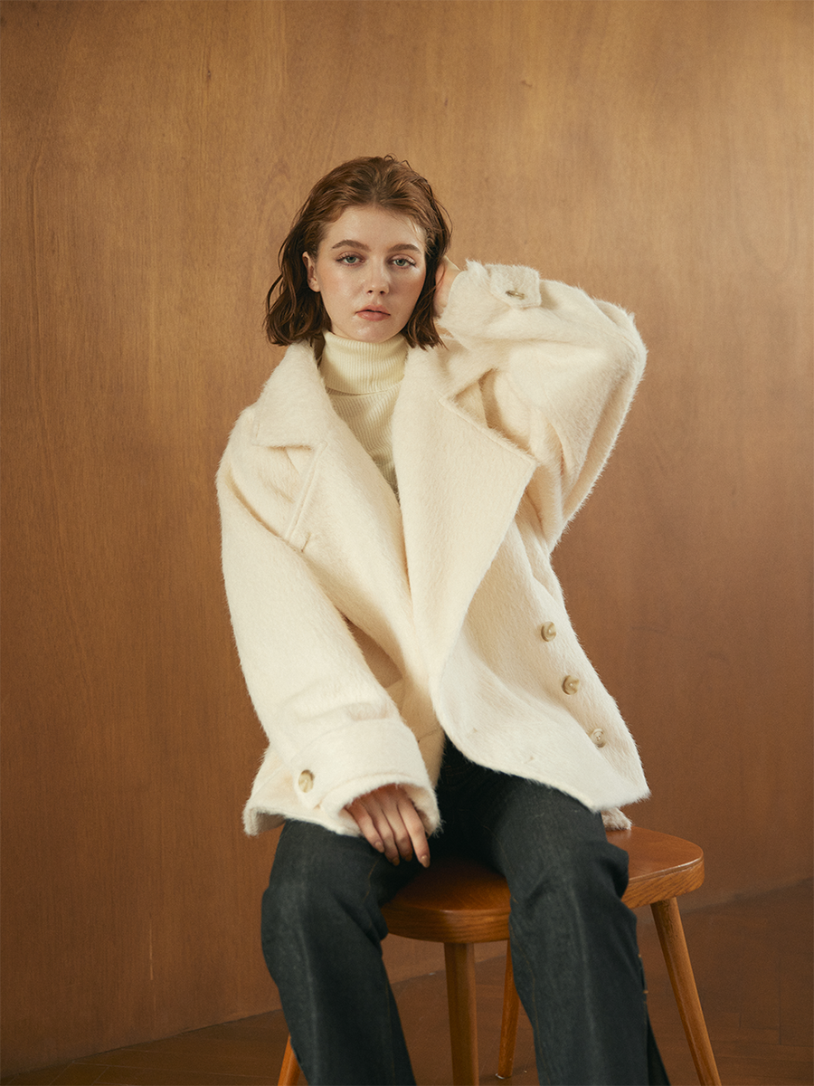 【10/22 OPEN】Shaggy belted box coat