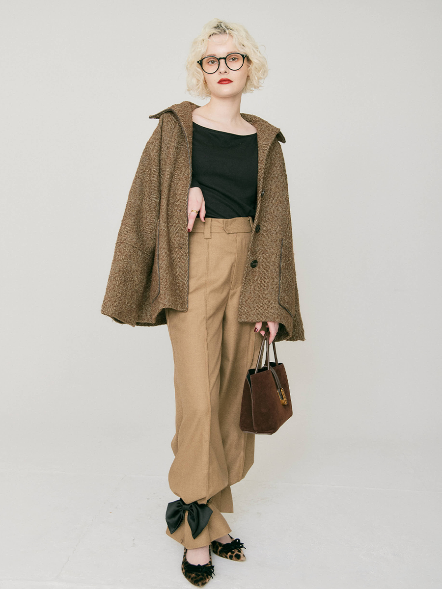 2Way ribbon wide pants