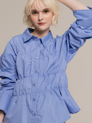 【9/25 19:00~】Shirring wide sleeve shirt