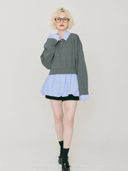 Docking balloon shirt dress