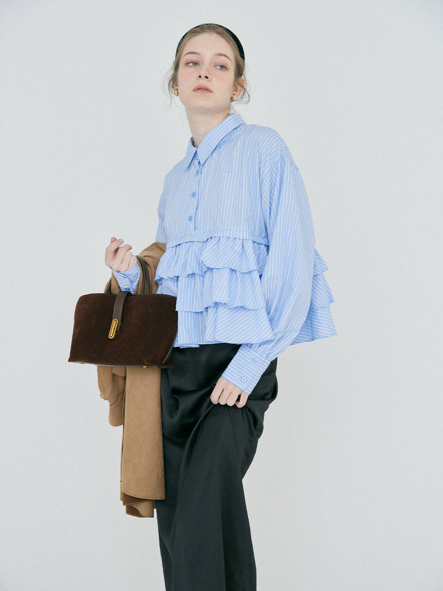 【2/27 OPEN】Volume frill french blouse
