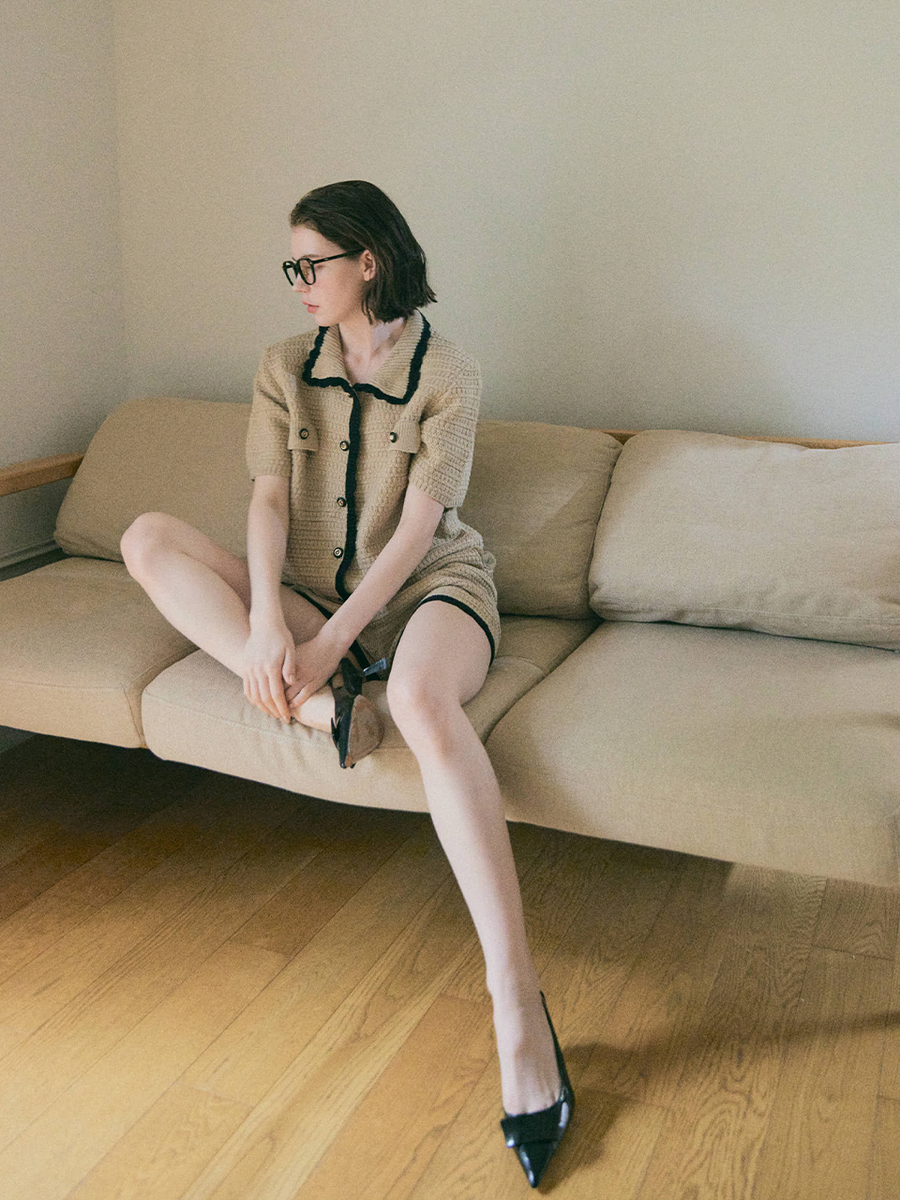 【残り2点】Bicolor summer knit set up