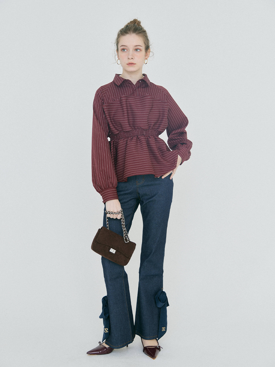 【3/5 OPEN】Ashimore ribbon denim pants