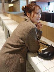 【9/24 OPEN】Checked tailored jacket