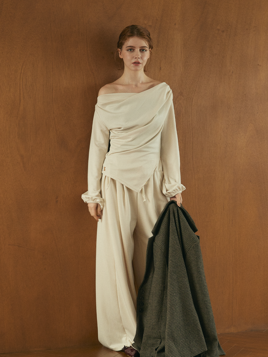 【残り3点】【9/24 OPEN】Drape offshoulder set up