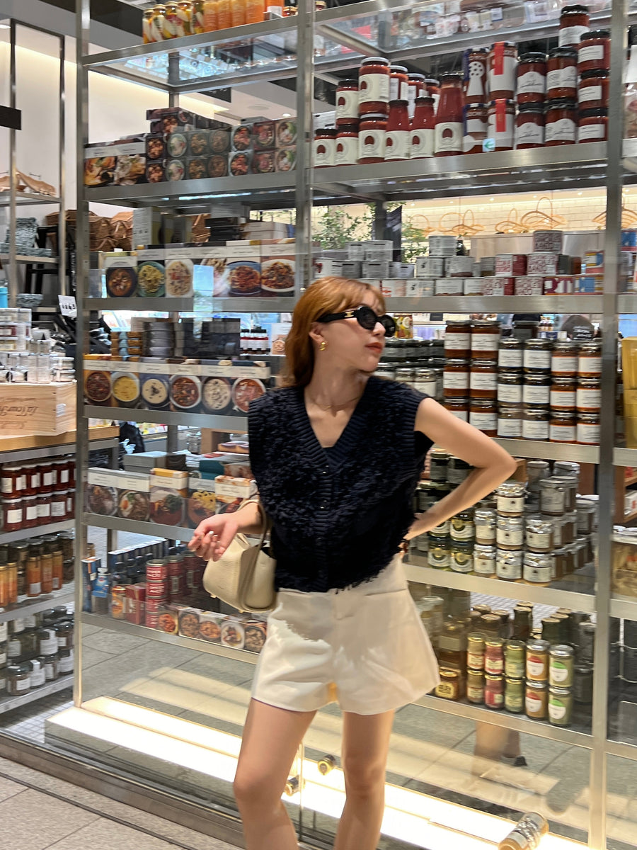 Poodle loopyarn gilet