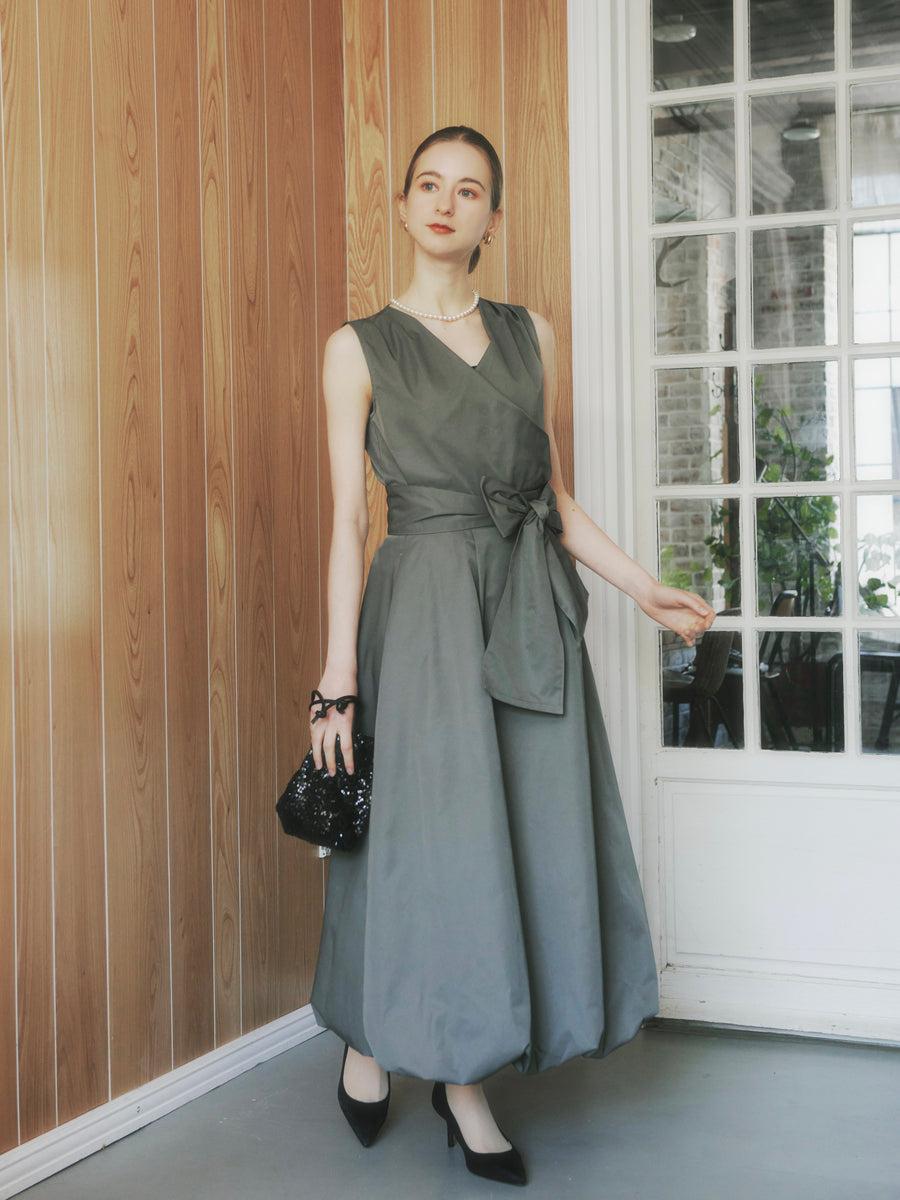 taffeta cache coeur blouse